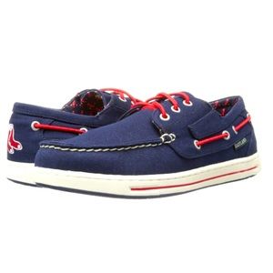 Eastland Men’s Adventure MLB Red Sox Navy Oxford with Logo size 12D